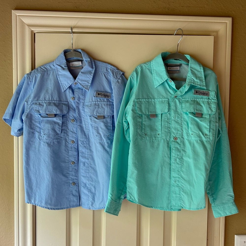 NWOT Youth Columbia Fishing Shirts - Size XS